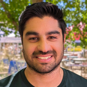 Portrait of ICC Marketing Coordinator: Amir Farahani