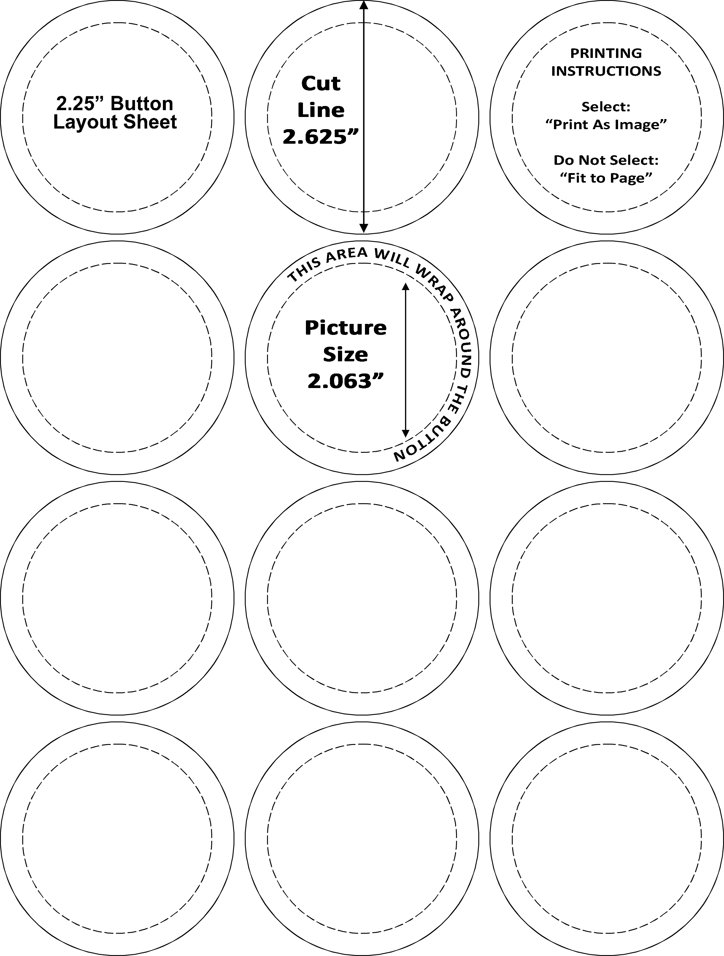 Image of Button Sheet template, do not use this image (low ppi)